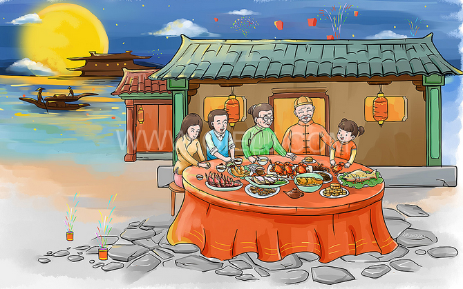 賞中秋圓月享美好時光，企鵝糧油機械祝您中秋團圓快樂(圖2)